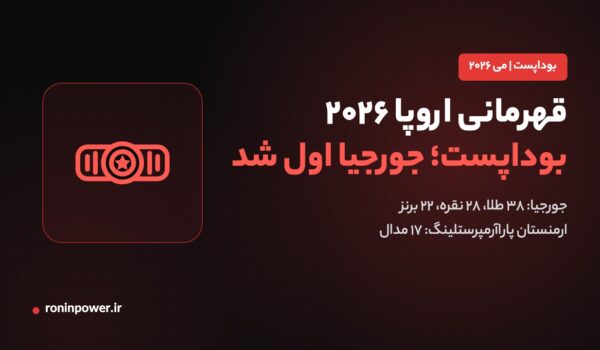 جدول تیمی قهرمانی اروپای مچ‌اندازی ۲۰۲۶ در بوداپست با برتری جورجیا