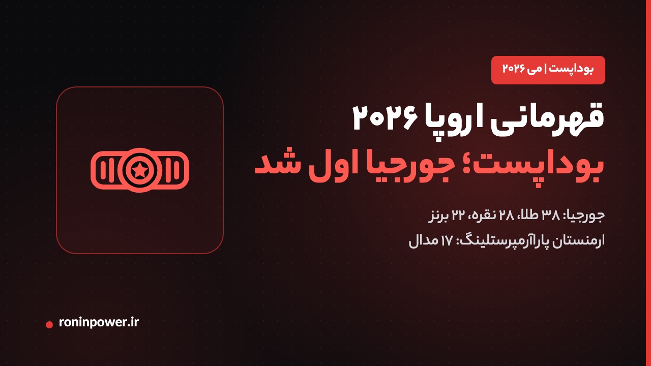 جدول تیمی قهرمانی اروپای مچ‌اندازی ۲۰۲۶ در بوداپست با برتری جورجیا